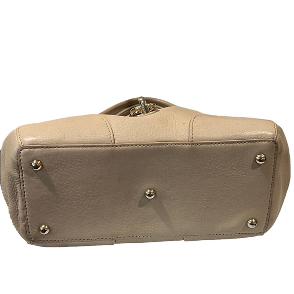 Dooney & Bourke Cream Leather Shoulder Bag - Picture 6 of 16